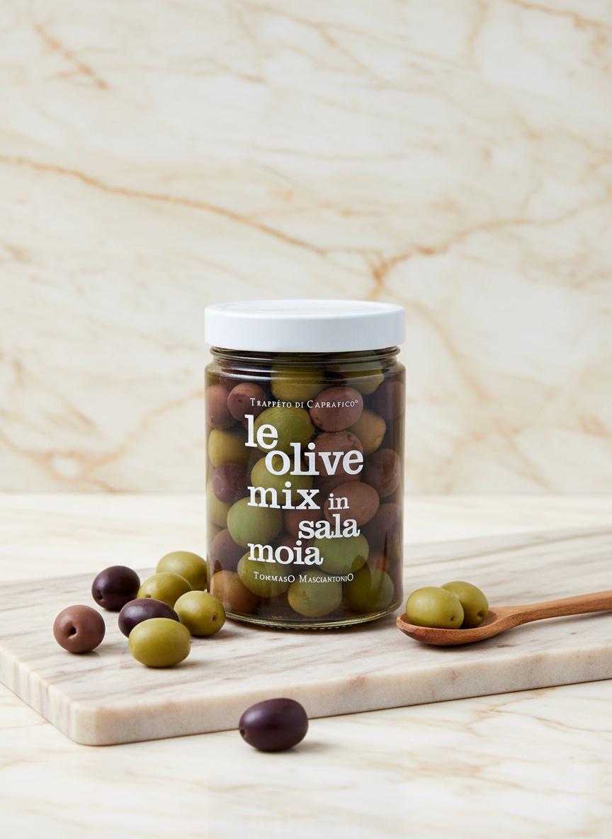 Măsline mixte în saramură