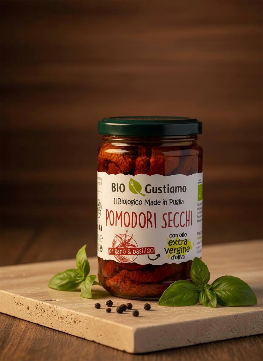 Roșii uscate în ulei extravirgin de măsline